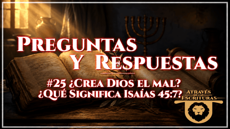 #25 ¿Crea Dios el mal? ¿Qué significa Isaías 45:7?